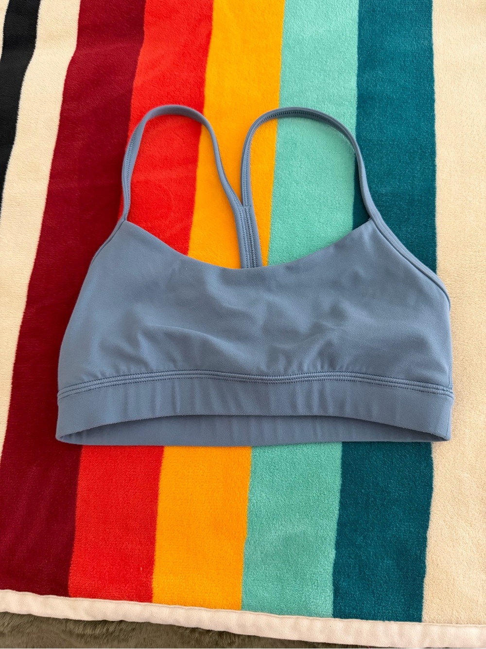Light Blue Strappy Lululemon sports bra